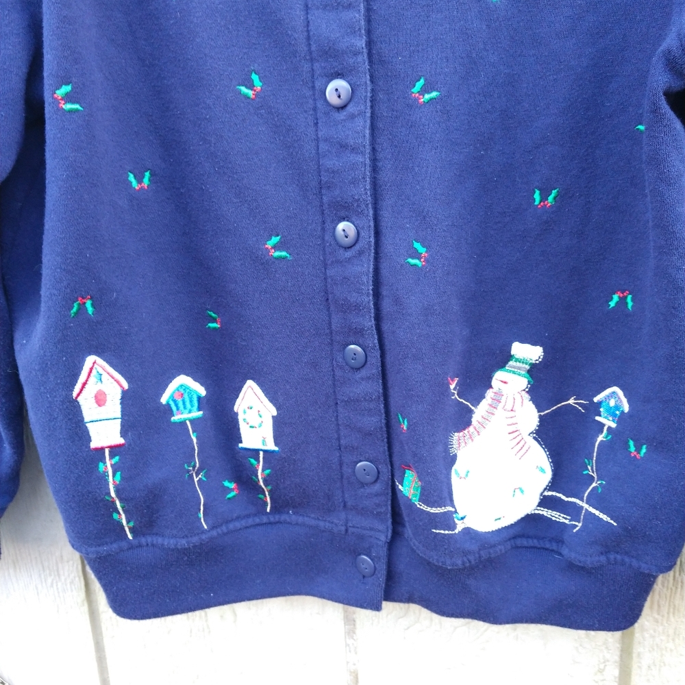 Shenanigans Button Down Christmas Sweatshirt - image 5